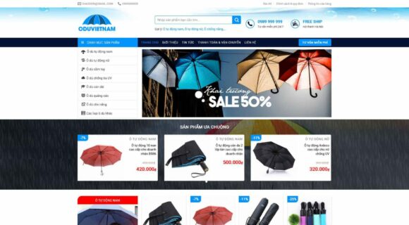 Desain Situs Web Penjualan Jas Hujan. Tema WordPress untuk Fashion Jas Hujan