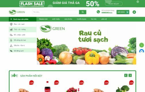 Thiết kế Website - Theme Wordpress Tạp Hóa Bách Hóa Xanh 5 Danh Mục Bán Hàng, Nông Sản, Theme Hot, Thực Phẩm