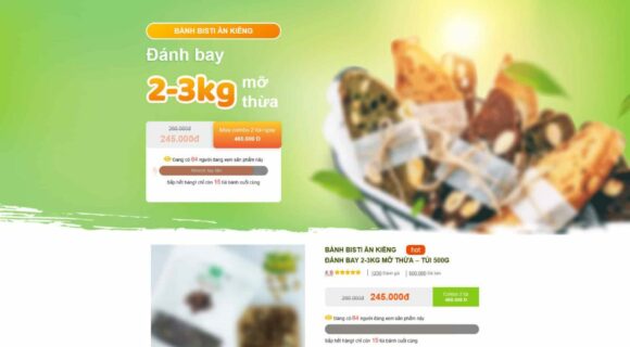 Thiết kế Website - Theme Wordpress Landing Page Thực Phẩm Giảm Cân