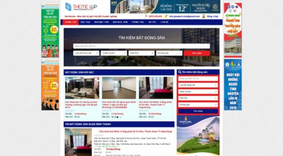 Thiết kế Website - Theme Wordpress Bất Động Sản Rao Vặt 4