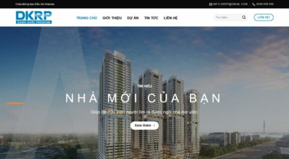 Thiết kế Website Bất Động Sản. Theme Wordpress Bất Động Sản BDS 33