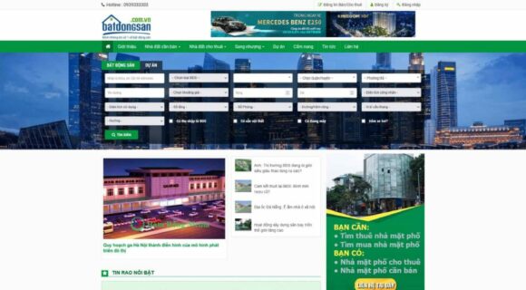 Desain Website Properti. Tema WordPress Iklan Properti VIP