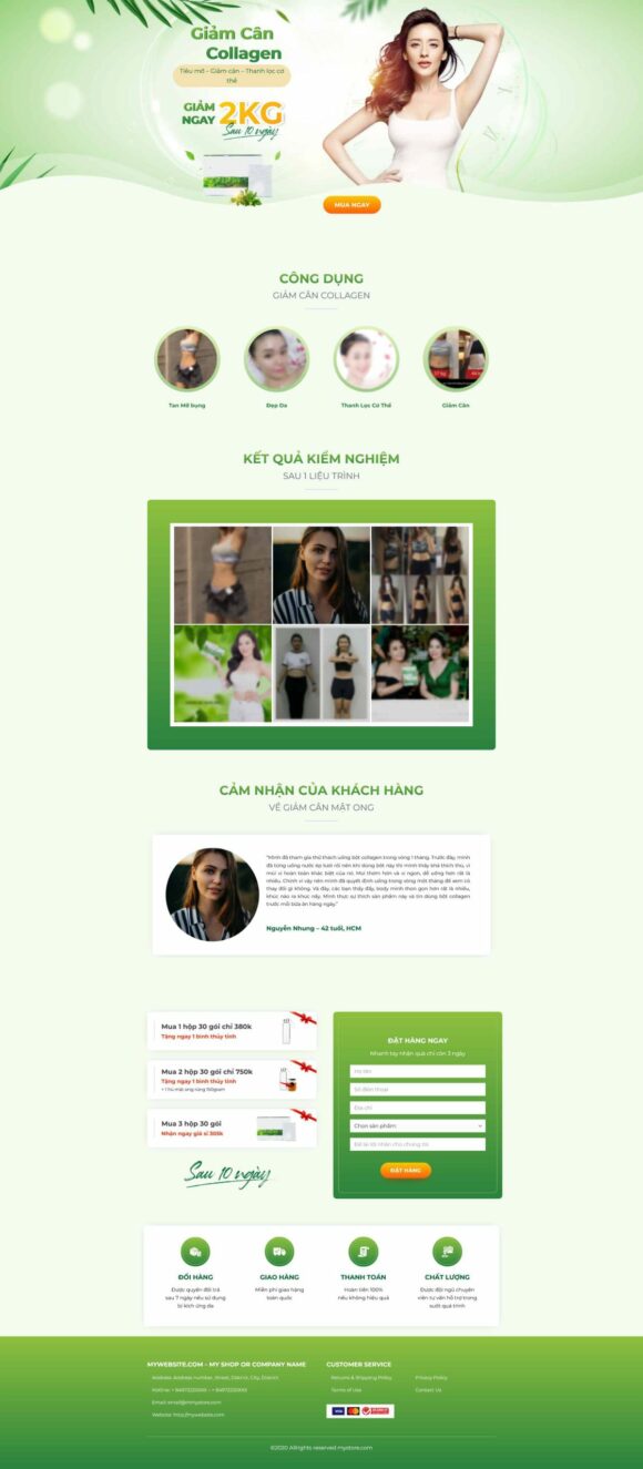 Thiết kế Website - Theme Wordpress Doanh Nghiệp Giảm Cân 4