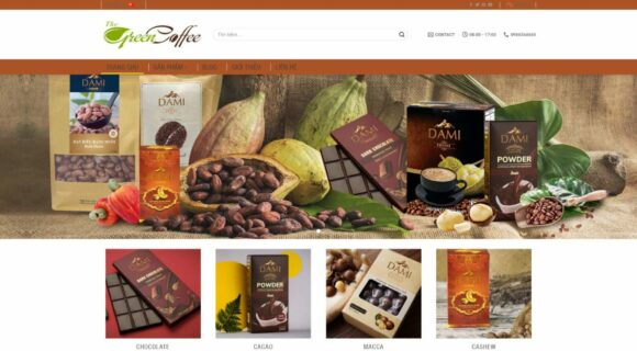 Thiết kế Website Bán Cafe. Theme Wordpress Doanh Nghiệp Bán Cafe 2