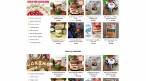 Baking Ingredients Sales Website Design. WordPress Theme for Selling Baking Ingredients.