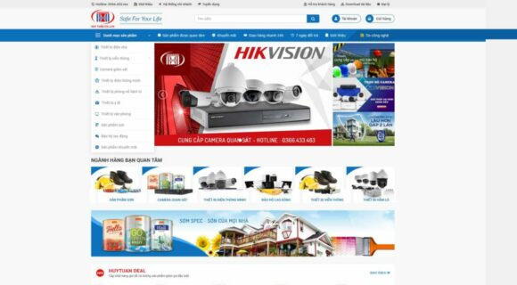 Thiết kế Website Bán Camera Quan Sát. Theme Wordpress Bán Hàng Bán Camera Quan Sát Hot