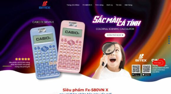 Thiết kế Website - Theme Wordpress Doanh Nghiệp Giới Thiệu Máy Tính Casio