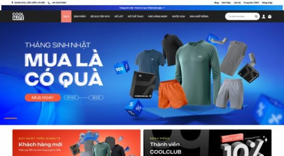 Thiết kế Website - Theme Wordpress Thời Trang Premium Coolmate