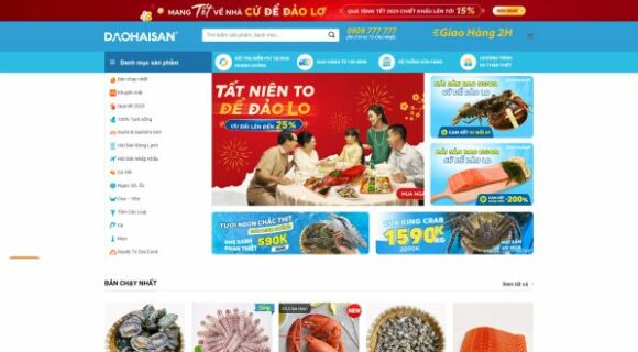 Desain Website untuk Menjual Seafood. Tema WordPress Populer untuk Menjual Seafood