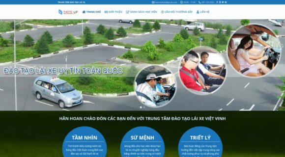 Thiết kế Website Doanh Nghiệp. Theme Wordpress Dạy Lái Xe Trường Học 4