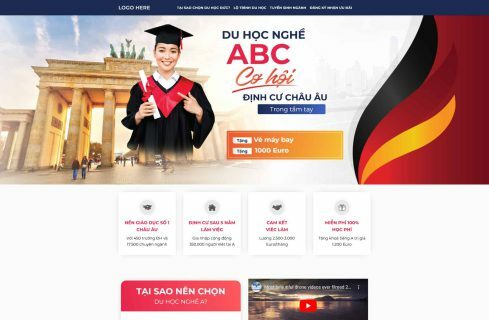 Thiết kế Website - Theme Wordpress Dịch Vụ Du Học Uy Tín