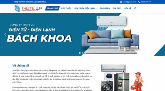 Thiết kế Website - Theme Wordpress Dịch Vụ, Điện Nước Điện Lạnh 4