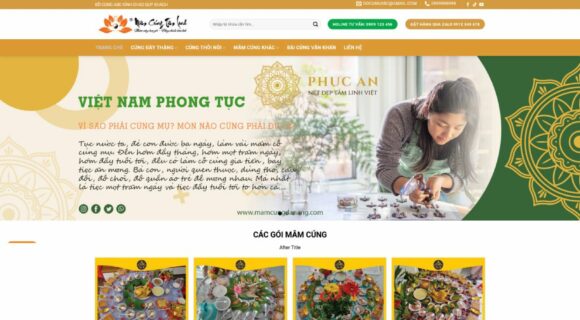 Thiết kế Website Dịch Vụ Cúng. Theme Wordpress Dịch Vụ Cúng Đồ Cúng 4