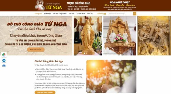 Thiết kế Website Bán Đồ Thờ Cúng. Theme Wordpress Nội Thất Bán Đồ Thờ Cúng