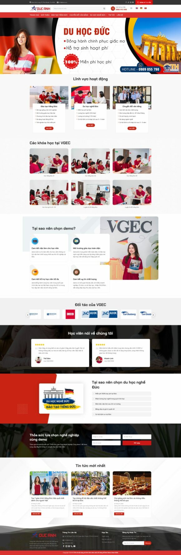 Thiết kế Website - Theme Wordpress Dịch Vụ Du Học Đức 4.