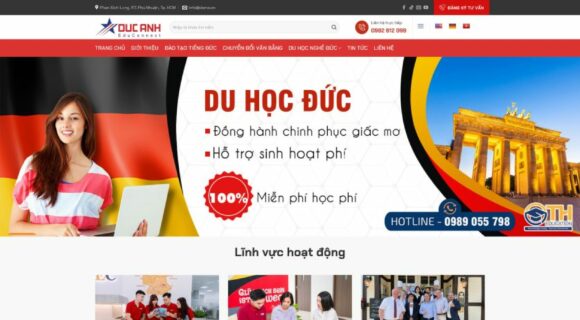 Thiết kế Website - Theme Wordpress Dịch Vụ Du Học Đức 4.