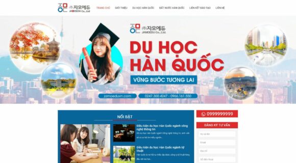 Thiết kế Website - Theme Wordpress Dịch Vụ Du Học Hàn Quốc 1.