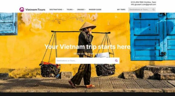 Website Design - WordPress Theme for Travel 4.