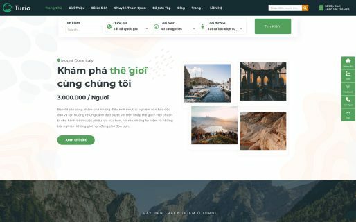 Thiết kế Website - Theme Wordpress Du Lịch Premium 01