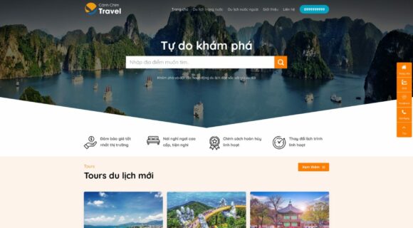 Thiết kế Website - Theme Wordpress Du Lịch 012 Premium