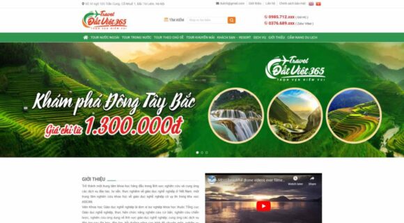 Thiết kế Website - Theme Wordpress Du Lịch 13 Danh Mục Du Lịch Hot