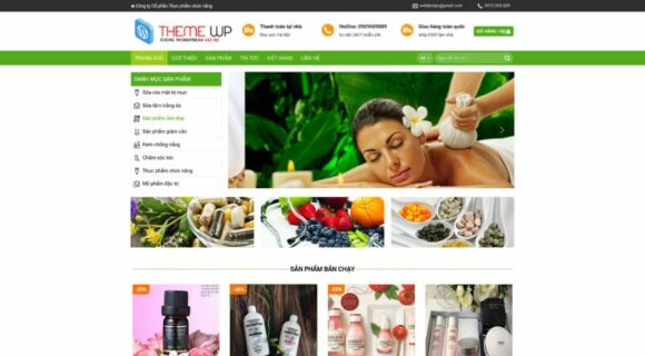 Cosmetic Sales Website Design. Hot WordPress E-commerce Theme for Selling Cosmetics.