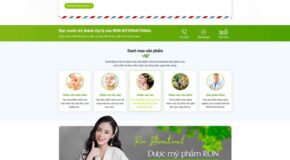 Thiết kế Website - Theme Wordpress Doanh Nghiệp Bán Mỹ Phẩm