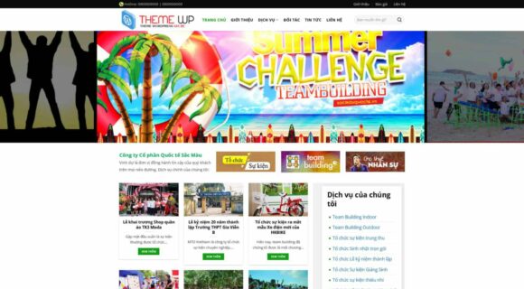 Thiết kế Website Công Ty Tổ Chức Sự Kiện. Theme Wordpress Dịch Vụ Doanh Nghiệp 3