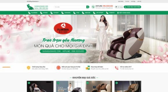 Design a Website for Selling Massage Chairs. WordPress Theme for Electrical Appliances Selling Massage Chairs 3, with categories for Sales, Electrical Appliances, and Hot Themes.