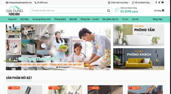 Thiết kế Website Bán Đồ Gia Dụng, Điện Máy Bán Hàng 3