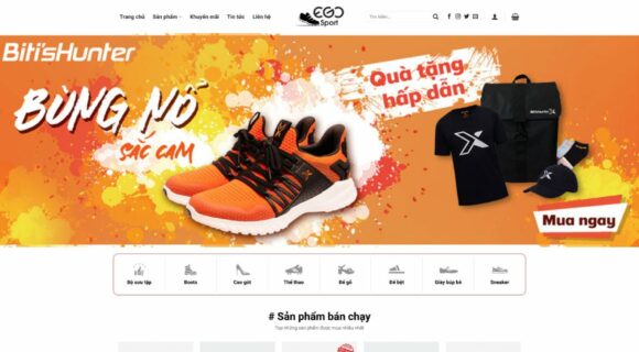 Thiết kế Website Thời Trang, Theme Wordpress Shop Giày Thể Thao