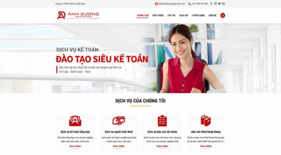 Desain Website Perusahaan Akuntansi. Tema WordPress untuk Bisnis Perusahaan Akuntansi