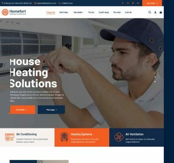 Thiết kế Website Công Ty Điện Lạnh. Theme Wordpress Điện Lạnh 5