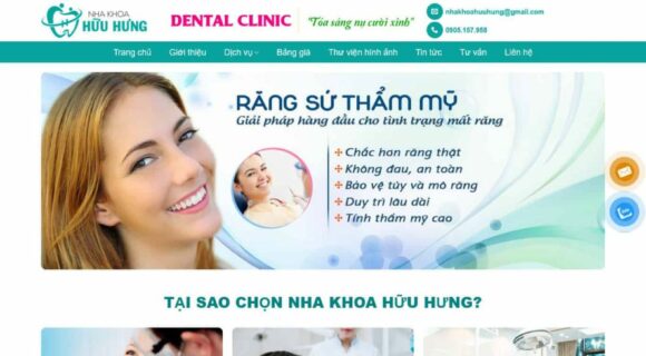 Website Design for Health Care - WordPress Theme for Dental Company