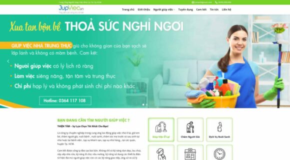 Desain Website - Tema WordPress untuk Layanan Bisnis Bantuan Rumah Tangga