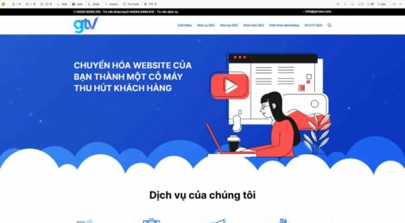 Thiết kế Website - Theme Wordpress Công Ty Dạy SEO GTV