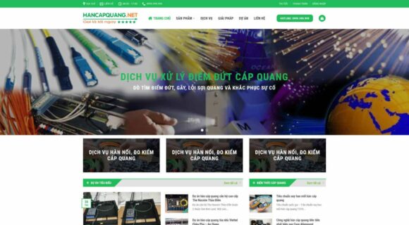 Thiết kế Website - Theme Wordpress Dịch Vụ Doanh Nghiệp Hàn Cáp Quang