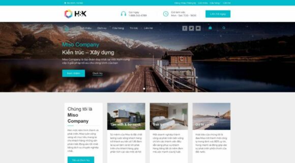 Thiết kế Website - Theme Wordpress Doanh Nghiệp Nội Thất HNK