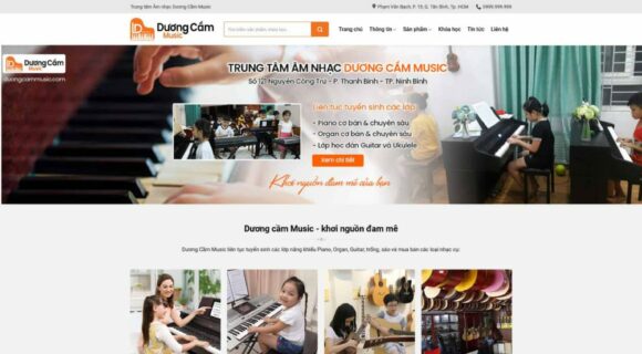 Thiết kế Website Bán Hàng. Theme Wordpress Dạy Học Đàn Bán Hàng