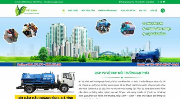 Website Design for Cleaning Services - WordPress Theme for Sewage Tank Pumping