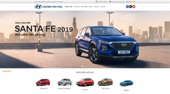 Thiết kế Website Bán Xe Hyundai. Theme Wordpress Ô Tô Bán Xe Hyundai 4