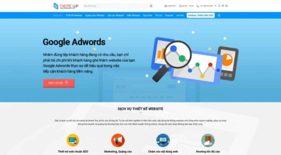 Thiết kế Website Công Ty Marketing. Theme Wordpress Dịch Vụ Doanh Nghiệp Giá Rẻ