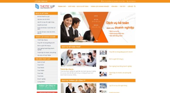 Business Website Design - WordPress Theme for Accounting Services