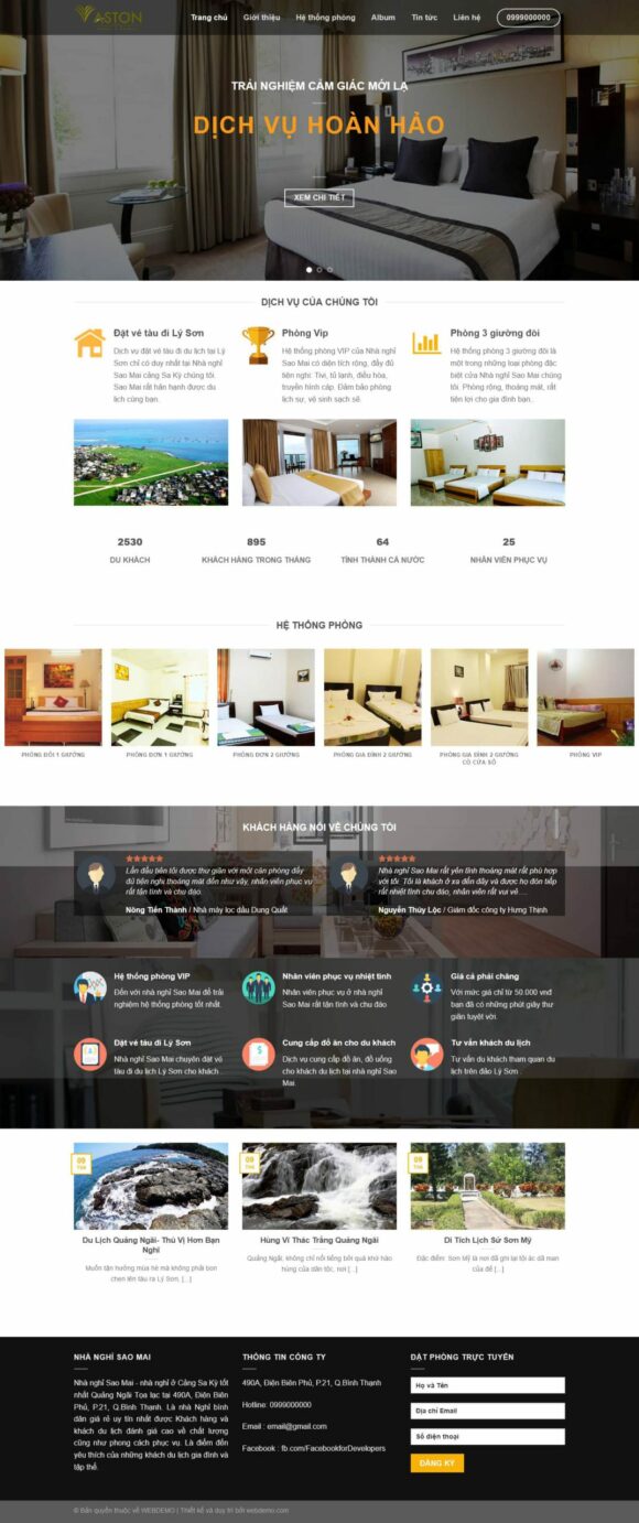 Thiết kế Website - Theme Wordpress Doanh Nghiệp Khách Sạn Nhà Nghỉ 4