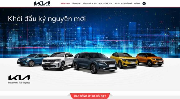 Car Sales Website Design. WordPress Theme for Selling Cars Kia 1.