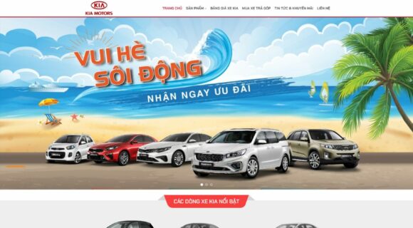 Thiết kế Website Bán Xe Ô Tô. Theme Wordpress Bán Ô Tô Kia Giá Rẻ Đẹp Chuẩn SEO