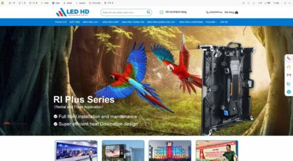 Desain website untuk menjual layar LED. Tema WordPress untuk menjual layar LED 4