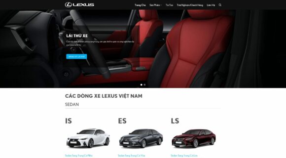 Website Design for Selling Cars. Wordpress Theme for Premium Lexus Cars.