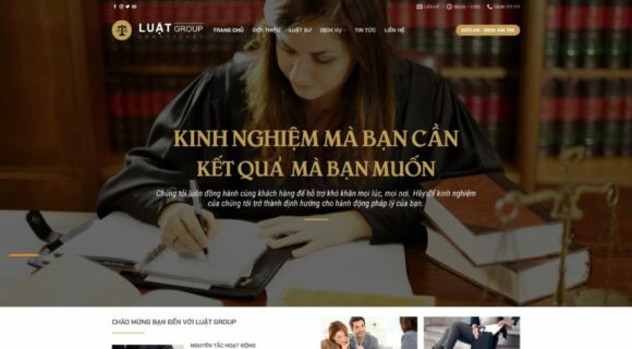 Thiết kế Website - Theme Wordpress Dịch Vụ Luật Sư 1