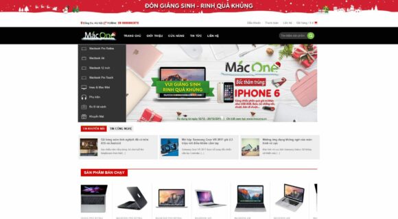 Design a MacBook Sales Website. WordPress Theme for Electronics Sales Laptop MacBook 1